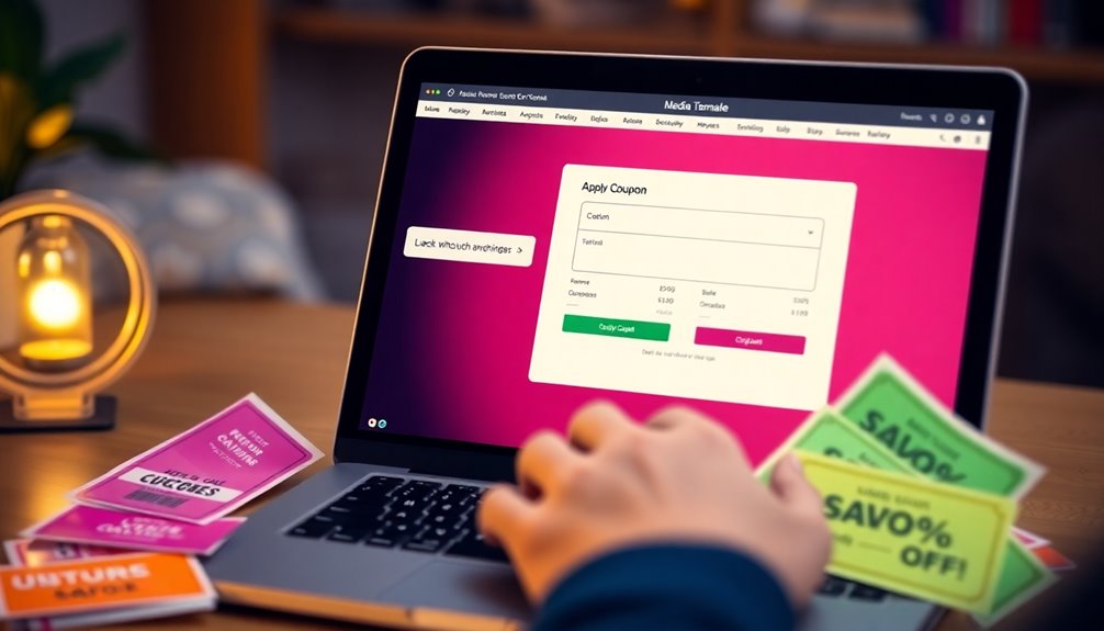 apply coupons at checkout