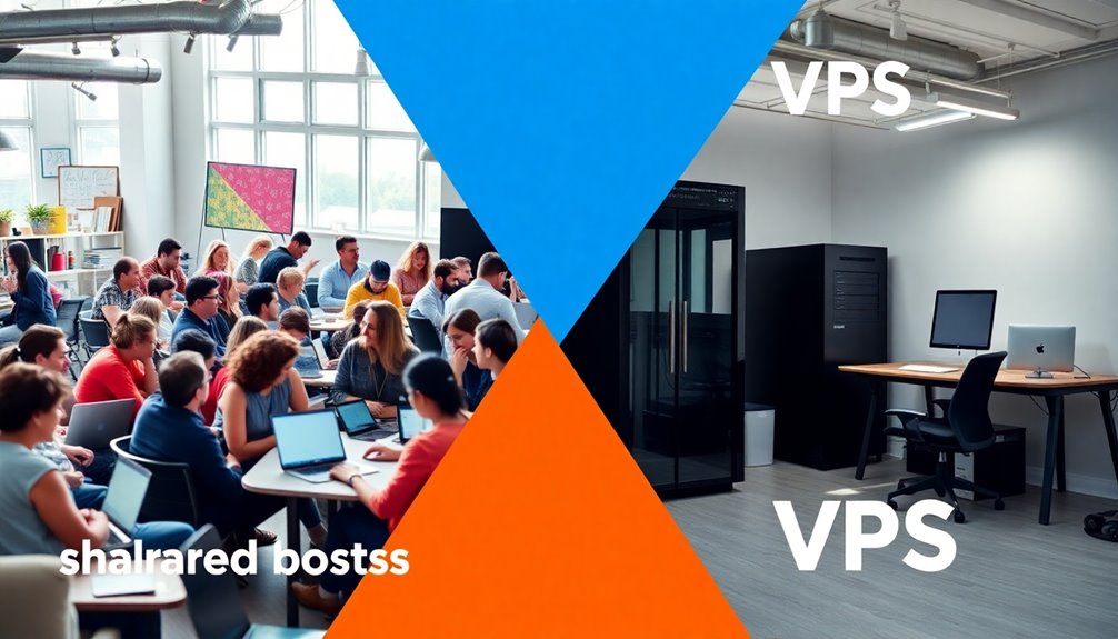 hosting options shared vs vps