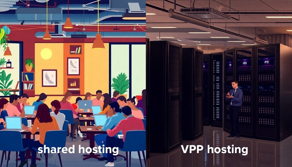 hosting resource allocation comparison