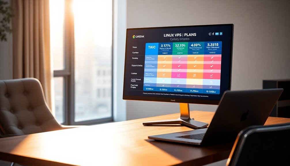 linux vps plan options