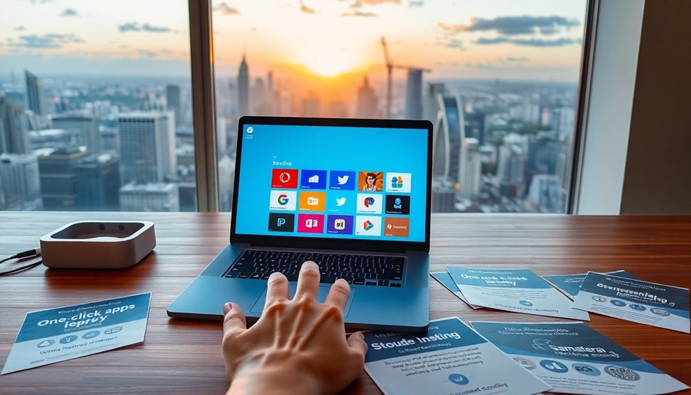 rapid deployment with one click apps