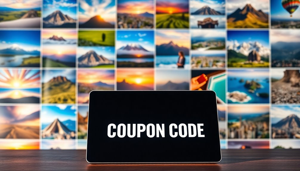 stock image coupon options