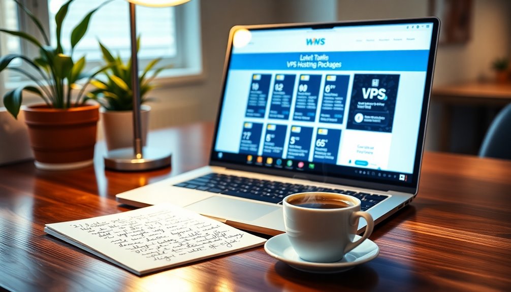 vps hosting package selection