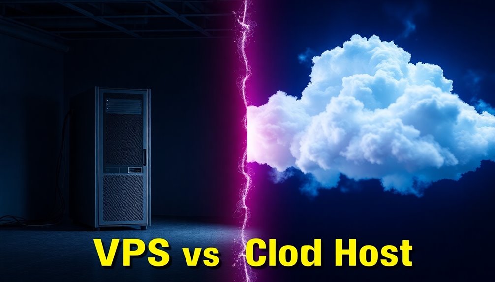 vps versus cloud hosting differences