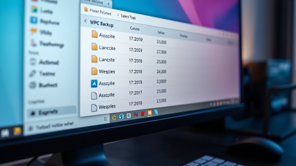 access backup files securely