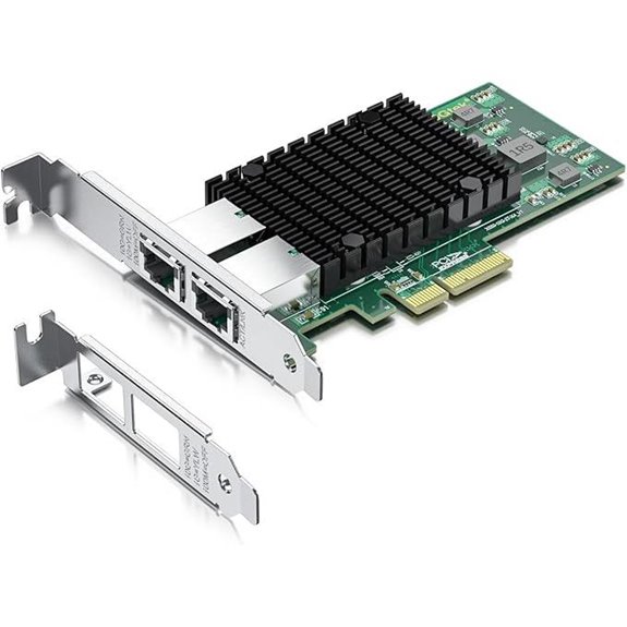 10Gb PCIe NIC Ethernet Card with Dual RJ45 Ports