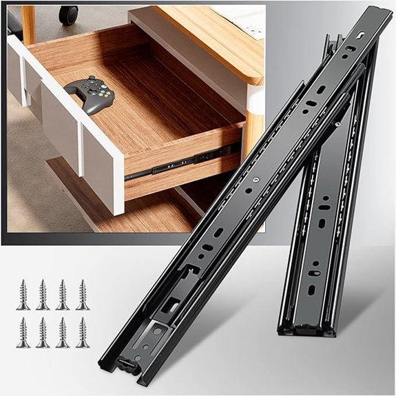 YENUO Full Extension Drawer Slides (10 Inch)
