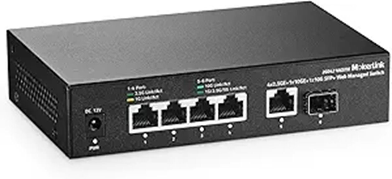10g managed switch 4x2 5g