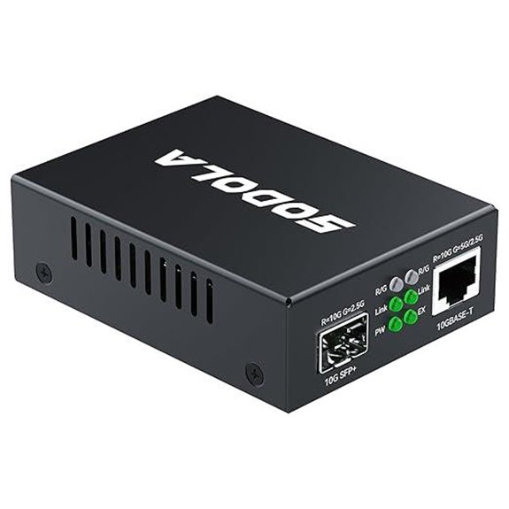 SODOLA 10Gb Ethernet Media Converter