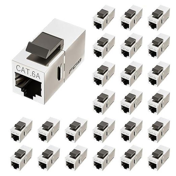 FGB 10Gbps Cat6a Shielded Keystone Coupler (25-Pack)