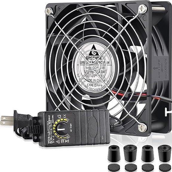 GDSTIME 120mm x 38mm Variable Speed Computer Fan