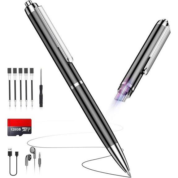 128GB Digital Voice Recorder with Noise Reduction