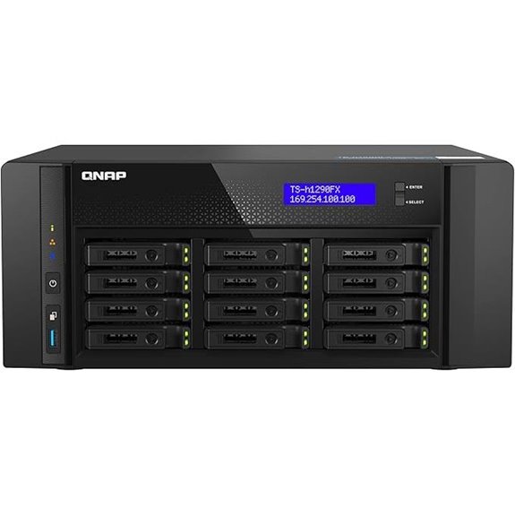 QNAP TS-h1290FX 12-Bay NVMe/SATA NAS for Office