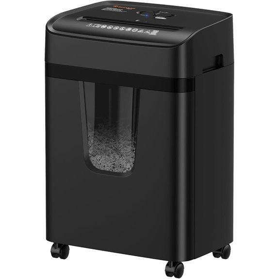 Bonsaii 12 Sheet Cross Cut Paper Shredder with Bin