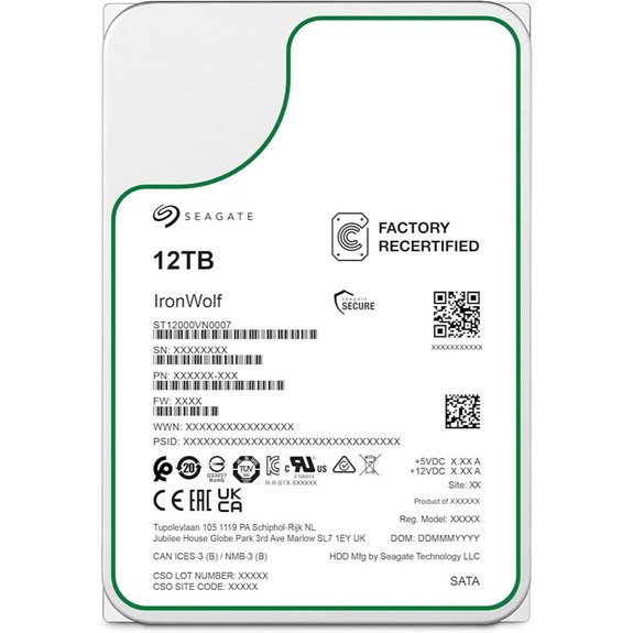 Seagate IronWolf 12TB SATA Internal Hard Drive