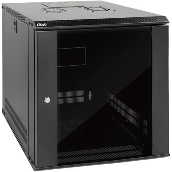 Tecmojo 12U Wall Mount Server Cabinet with Lockable Door