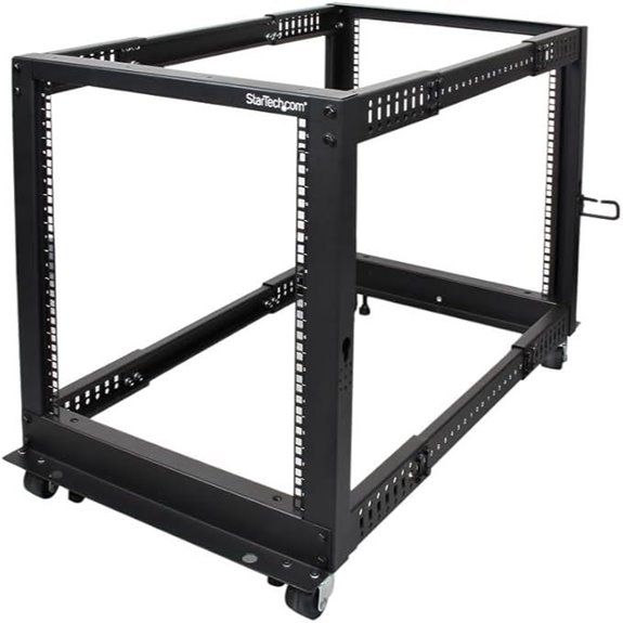 StarTech 12U Mobile Open Frame Server Rack