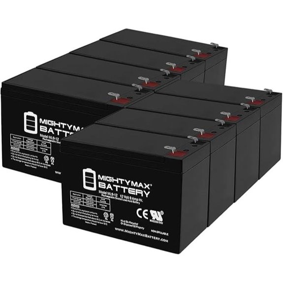 Mighty Max 12V 9Ah UPS Battery - 8 Pack