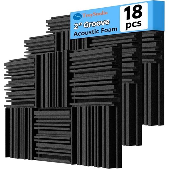 TroyStudio Acoustic Foam Panels 12x12x2 inches 18 pcs