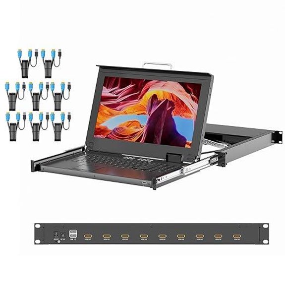 15 6 inch hdmi rack console
