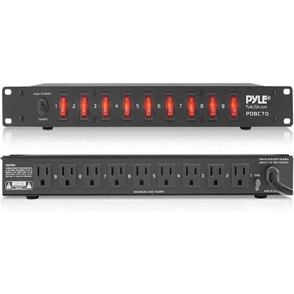 Pyle 15A Power Supply Control Unit with Surge