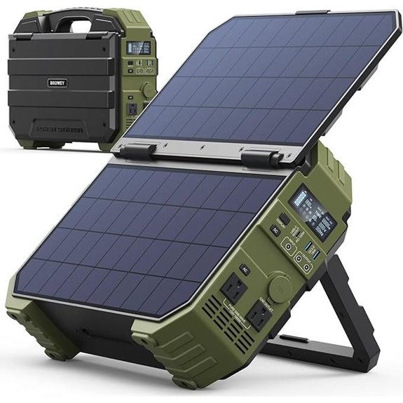 BROWEY 1600W Portable Power Station with Solar