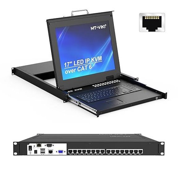 MT-VIKI 16 Port KVM Over IP with LCD Monitor
