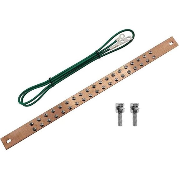 19 Inch Bus Bar Kit with Grounding Cable