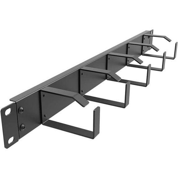 Jingchengmei 19-Inch Rackmount Cable Manager with D-Rings