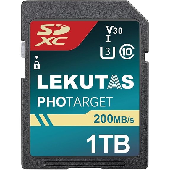 1TB SDXC UHS-I Memory Card for 4K Video