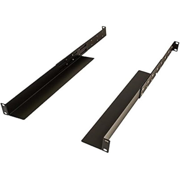 NavePoint 1U 4-Post Rack Shelf for Servers