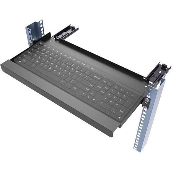 JINGCHENGMEI 1U Rack Mount Keyboard Tray (8)