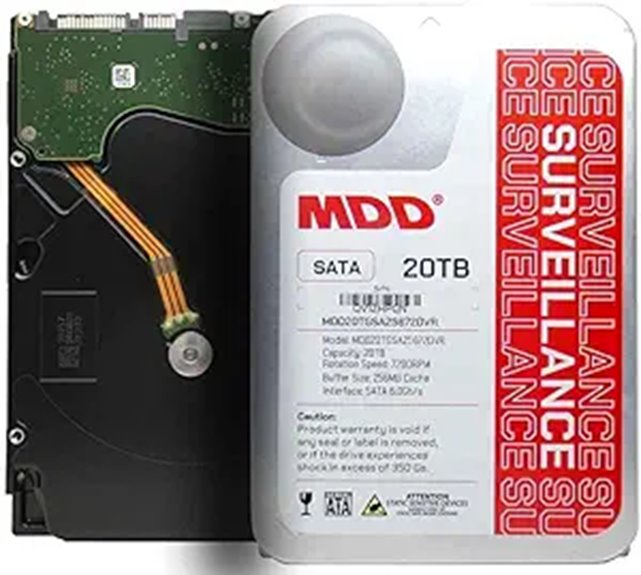 20TB 7200RPM SATA Surveillance Hard Drive (Renewed)