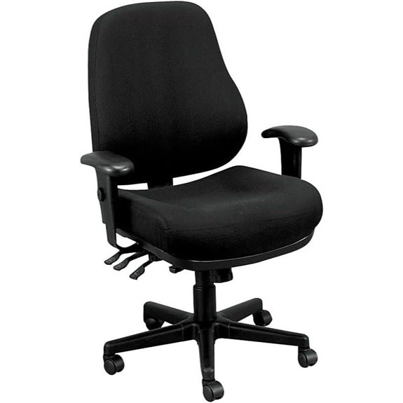 Eurotech 24/7 Fabric Task Chair Dove Black (24/7-BLKDOVE)