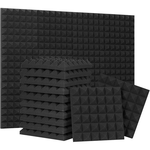 24 Pack Acoustic Foam Panels Soundproof Studio Foam