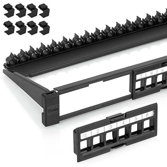 Everest 24 Port Keystone Patch Panel (1-Pack)