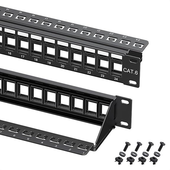 Cable Matters 24-Port Rackmount Patch Panel with Cable Management