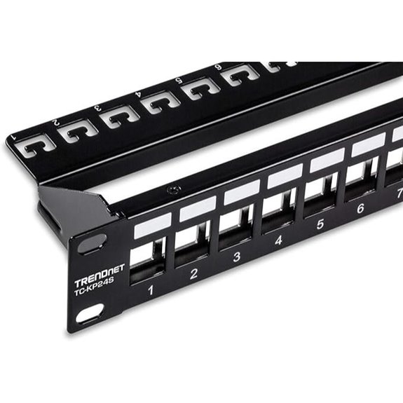 TRENDnet 24-Port Shielded Patch Panel Black
