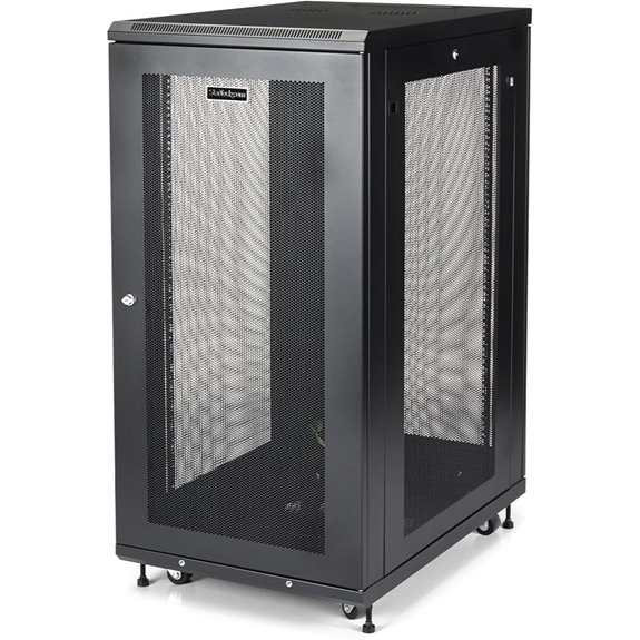 StarTech 24U Server Rack Cabinet with Mounting Rails