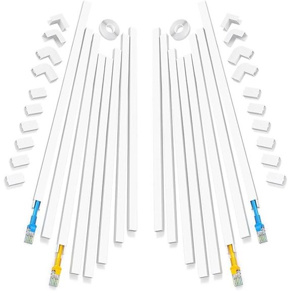 Yecaye 250in Cord Hider Kit for Wall Cables