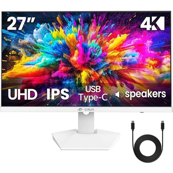 CRUA 27 4K IPS Monitor with USB-C and Built-in Speakers