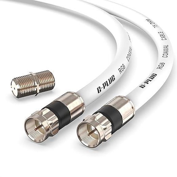 G-PLUG 40FT RG6 Coaxial Cable Set