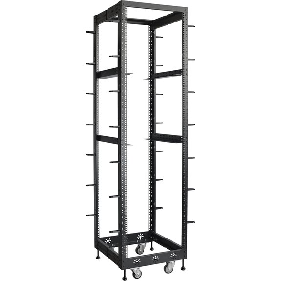 RIVECO 42U 19” Adjustable Server Rack with Casters