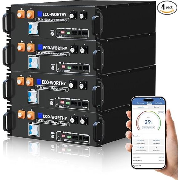 ECO-WORTHY 48V 400Ah LiFePO4 Solar Battery Pack