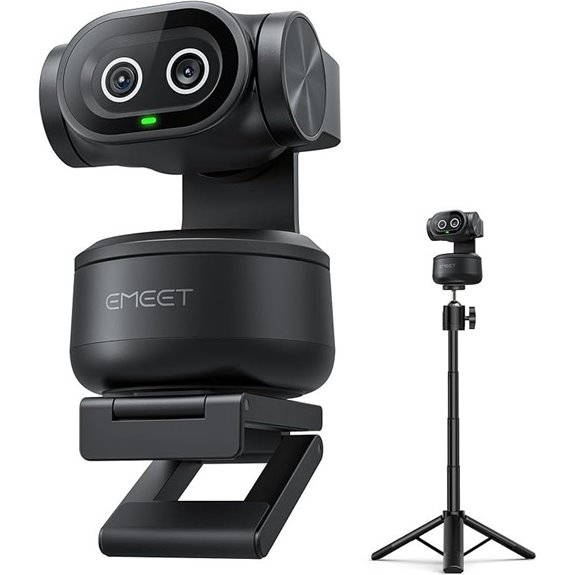 EMEET PIXY 4K AI PTZ Webcam with Tripod