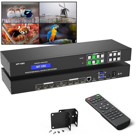 MT-VIKI 4K HDMI 4x4 Matrix Switch with Audio