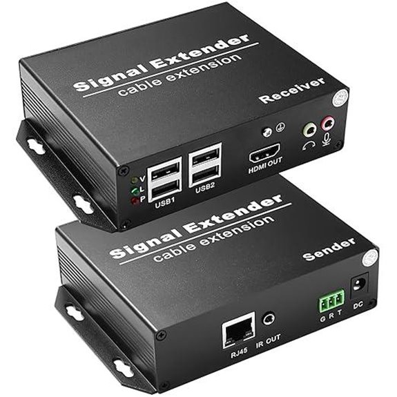 4K HDMI USB KVM Extender Over IP (394FT)