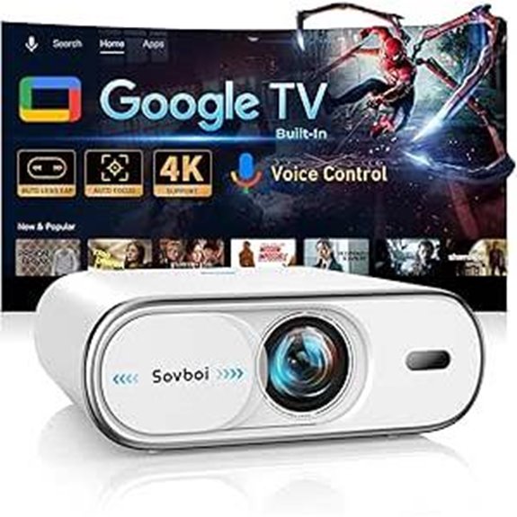 Sovboi 4K Portable Outdoor Projector with Smart Features