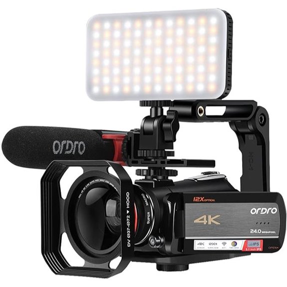 ORDRO 4K Live Streaming Camera with Touch Screen