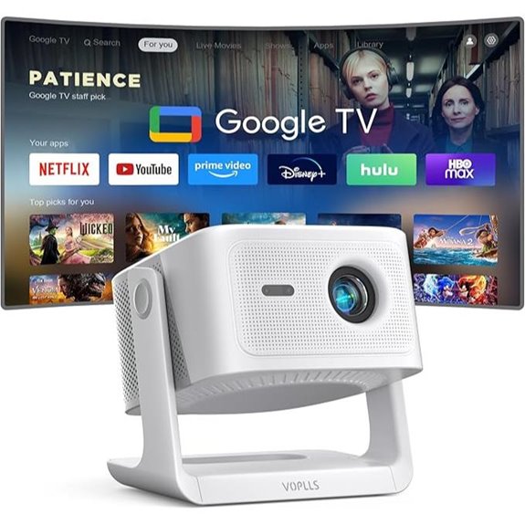 VOPLLS 4K Smart Projector with WiFi & Bluetooth